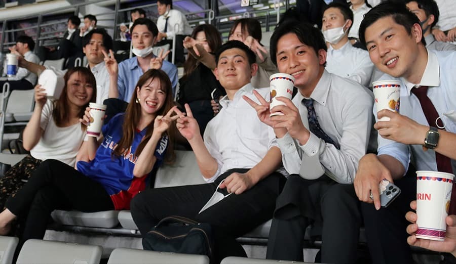 社内交流としての試合観戦の活用