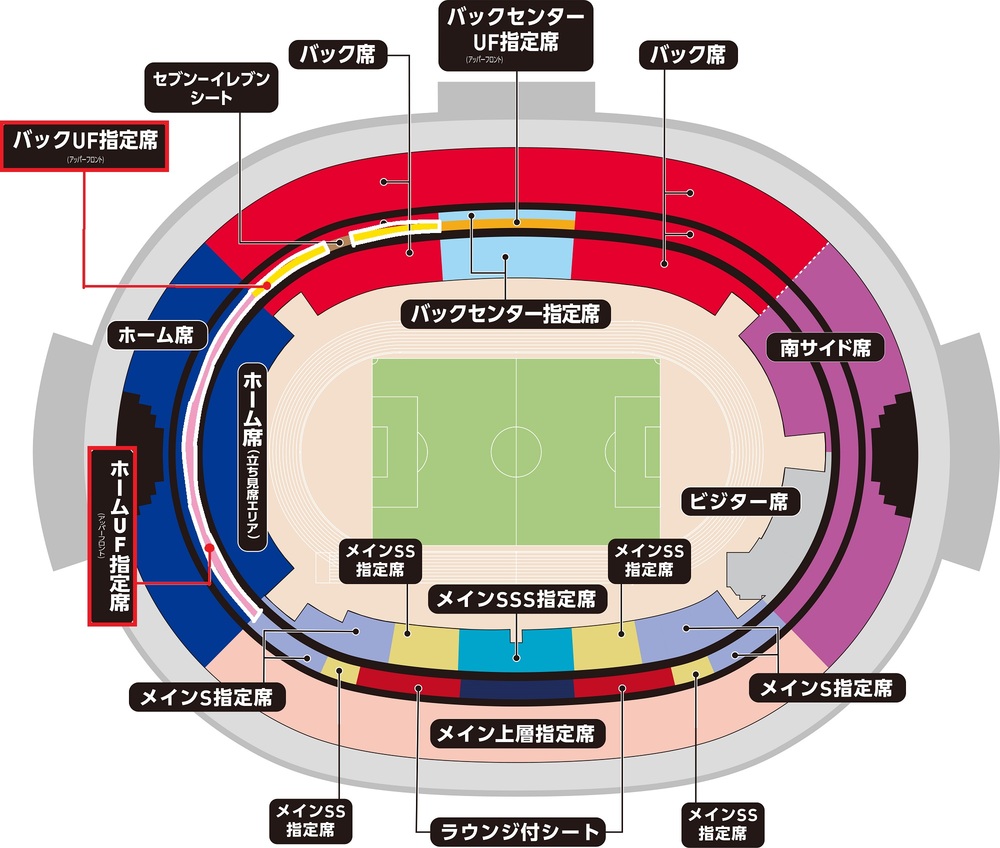 クラブサポートメンバー限定】国立競技場開催特別企画 ホームUF指定席