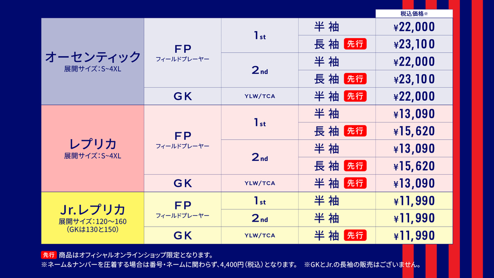 2/28追記】2024シーズンユニフォーム販売について｜ニュース｜FC